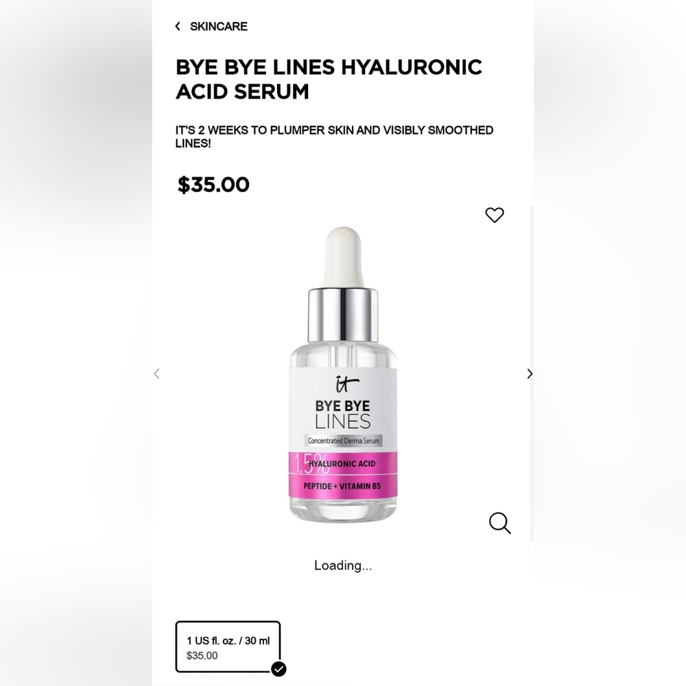 It Cosmetics - bye bye lines serum